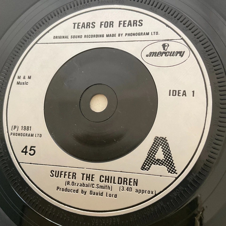 Tears For Fears – Suffer The Children – 1981 UK 7″ Single IDEA 1 – EX Vinyl, VG+ - Image 4 of 4