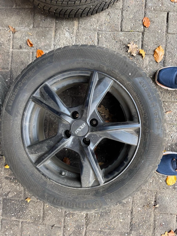 4 Winterreifen Auf Alufelgen Opel Crossland Continental MS 205/60 R16 92H - Bild 4 von 4