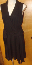 Vintage 90s Fredericks of Hollywood LBD Black Cocktail Dress w Belt. Size Large