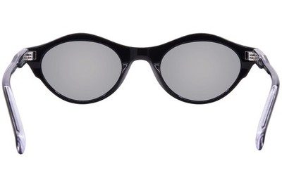 Tejesta Araki TJAK-PNO23 Sunglasses Piano Black/Silver/Black Oval