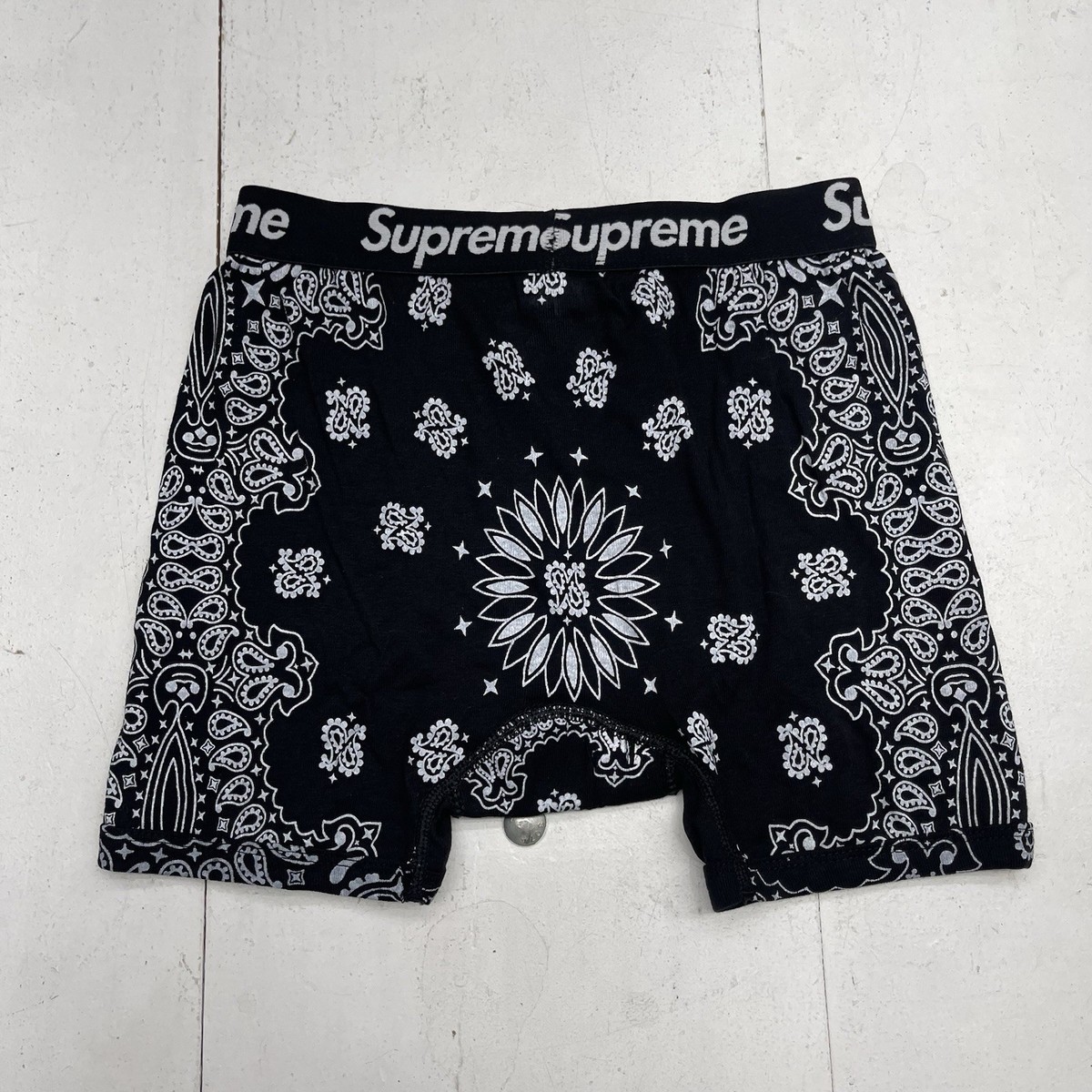 [新品]Supreme Hanes Bandana Boxer Briefs Supreme Hanes Bandana Boxer Briefs (2 Pack) Black - FW22 - US
