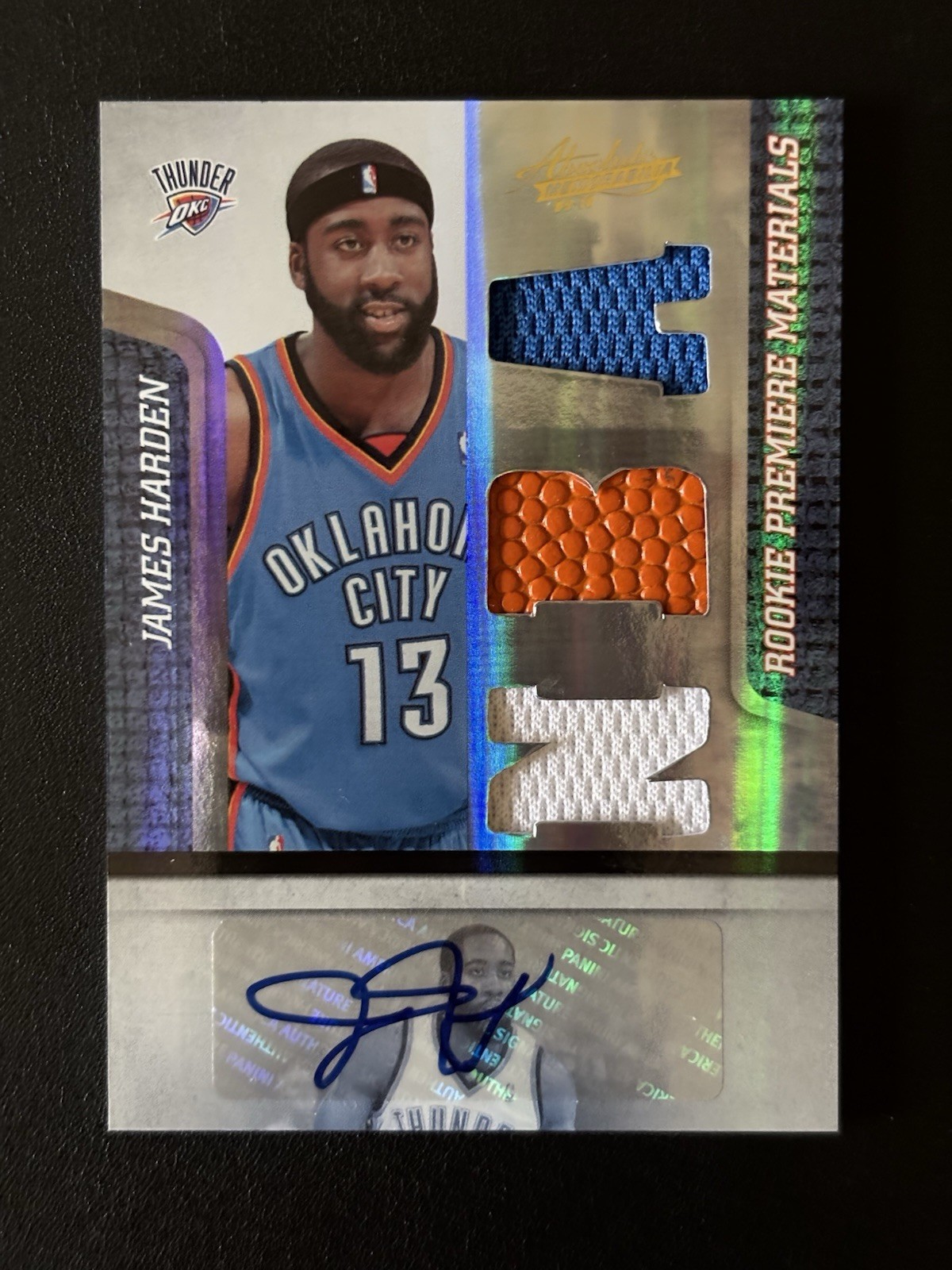 2009-10 Absolute Memorabilia James Harden Jersey Auto RC Serial #223/499 🔥🔥🔥