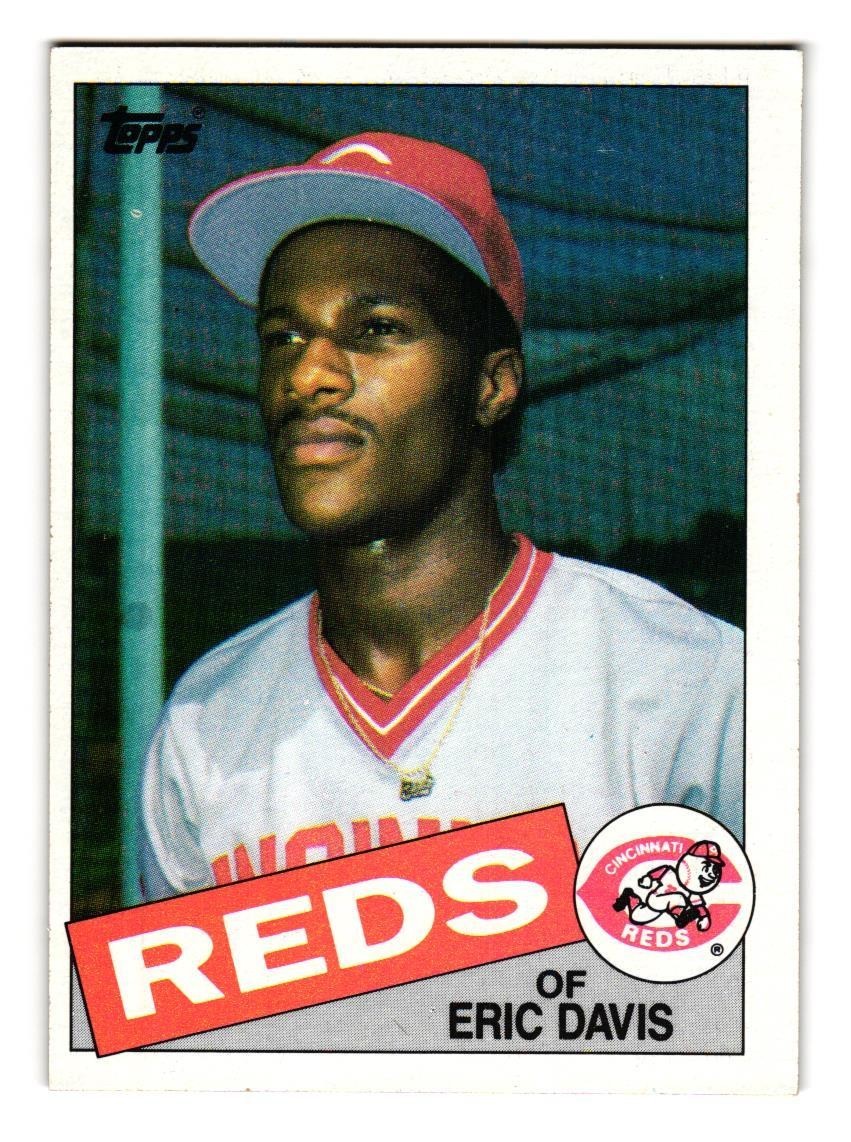 1985 Topps #627 Eric Davis Cincinnati Reds Rookie Card