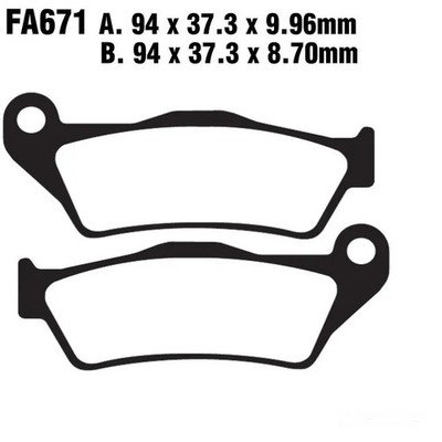 Bremsbelag Bremsbeläge hinten Sinter HH EBC für BMW K 1200 S ABS Bj. 2005-2008