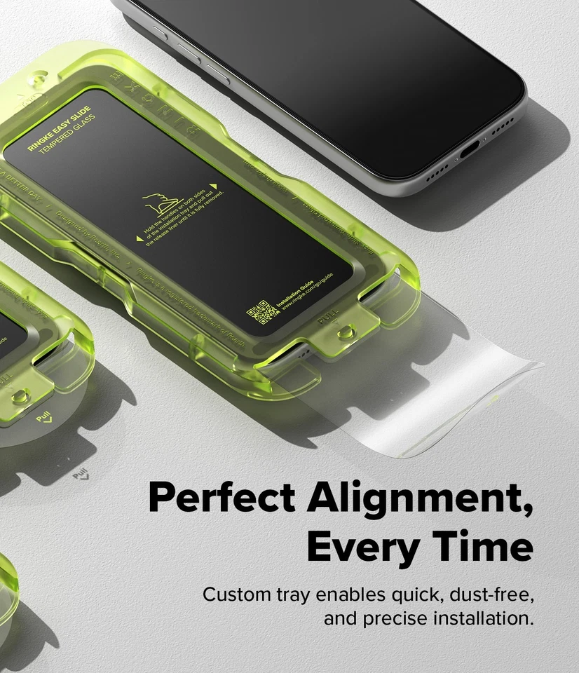 Protector de pantalla 2 piezas para iPhone 17 Pro Max | Ringke [vidrio templado de fácil deslizamiento] Foto 4 de 4