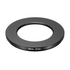 58mm Male 37mm Female Step Down Ring Adapter for ND IR DSLR Lens, Black
