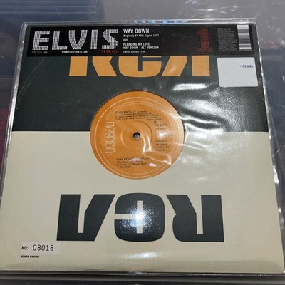 Elvis Presley UK 10'' 17/18 Way Down Vinyl Record