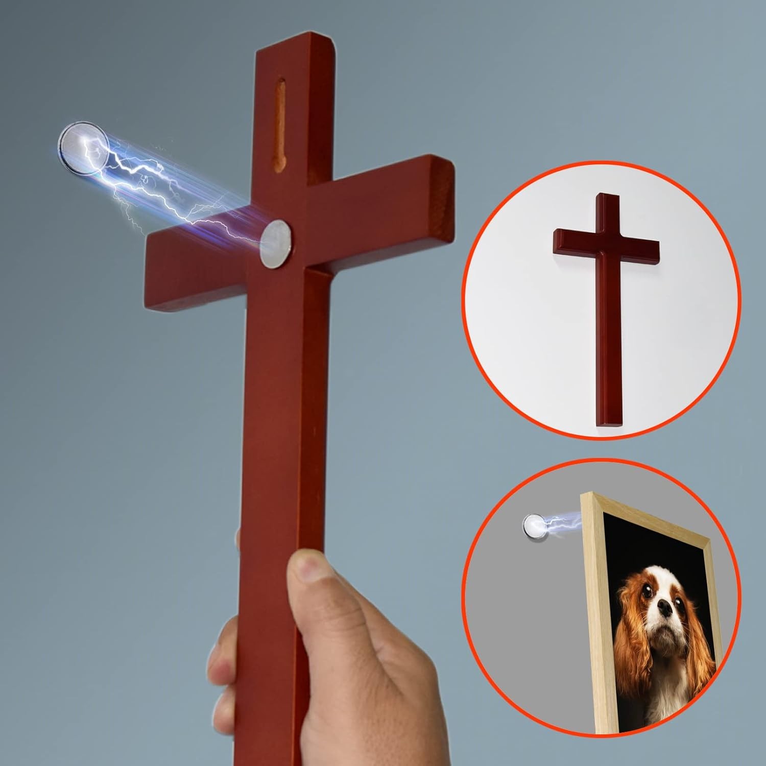 Mousike Magnetic Door Catch Ultra Thin Cabinet Magnets 4 Pack, Silvery white 