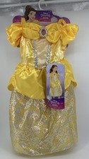 Disney Princess Belle Costume Dress Girls Fits Child Size 4x to 6x Pretend Play
