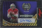 2026 Leaf Sports Heroes Heroic Moments Purple Joe Montana 1/8 Auto Autograph