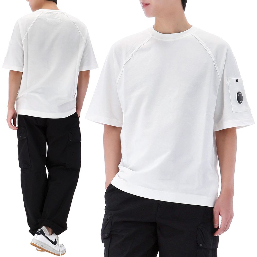 CP Company Lens Patch Short Sleeve T-Shirt 20CMSS034A 103 152104038