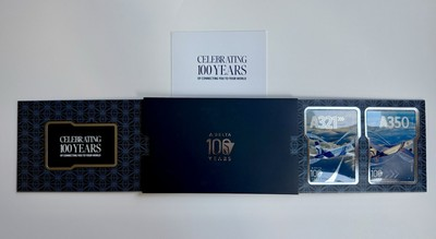 #ad #ad 🔥2025 Limited Edition Delta 100 Years Anniversary Set A321 amp; A350 Trading Cards $51.99