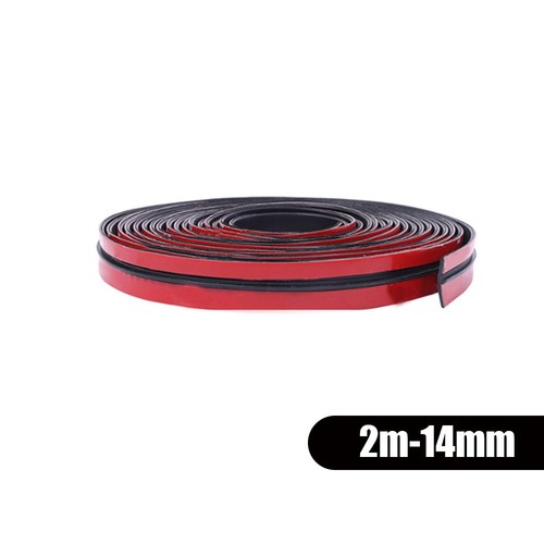 1pc Black Car Windshield Roof Rubber Seal Strips Noise Insulation Sticker 2M - Foto 5 di 17