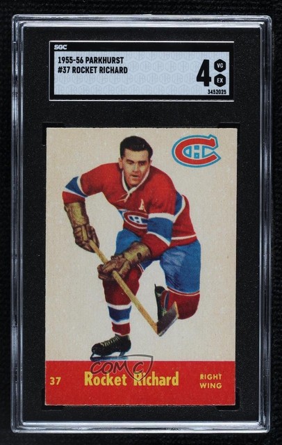 1955-56 Parkhurst Maurice Richard Rocket Richard #37 SGC 4 HOF 05pr