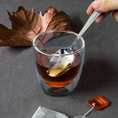 HISSF Teaspoons Stainless Steel 18/0 Tea Spoons 6 Pcs, 6pcs-round, Silver - Picture 6 of 7
