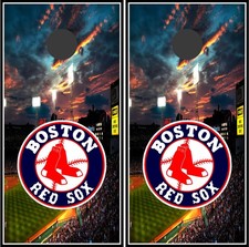 red sox 30 cornhole board vinyl wraps
