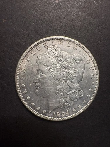 1904-O Morgan Dollar 🇺🇸 AU Cleaned
