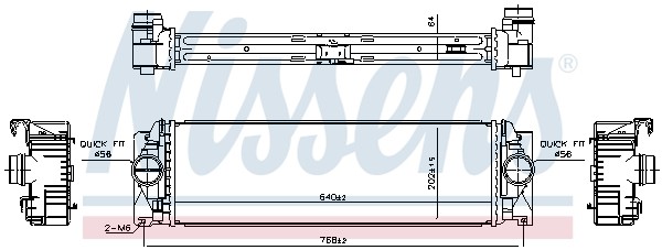 Nissens LadeluftküHler LLK FüR Mercedes Sprinter 35-T Kasten 313 CDI 314 906-image