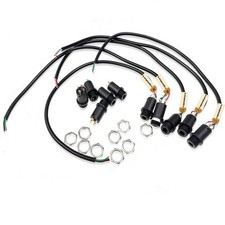 5Pcs 3.5MM Mini Stereo Panel Mount Jack Connector with Wire  5Pcs 3.5MM Head...