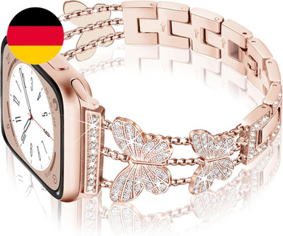 Kompatibel Mit Apple Watch 49Mm 46Mm 45Mm 44Mm 42Mm, Glitzer Metall Iwatch Armba