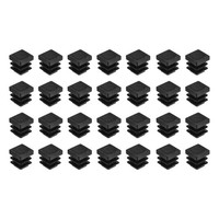 28 StüCk Rohrstopfen, 13X13Mm Quadratisch Abschlusskappen, Pe-Lamellenstopfen
