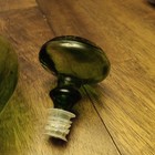 Vintage Green Decanter With Leather Accents In EUC — photo 4