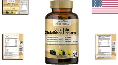 nac or glutathione Liposomal Glutathione 90 Capsules - Anti-Aging, NAC & Milk Thistle Blend