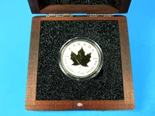 2025  Canada , Maple Leaf,  Diamond Dust & 24 K Gold  in OGP with COA