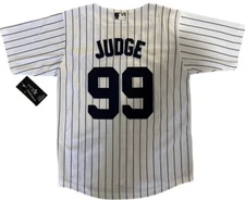 Aaron Judge Nike Youth Jersey – New York Yankees MLB White Home - Fully Stitched