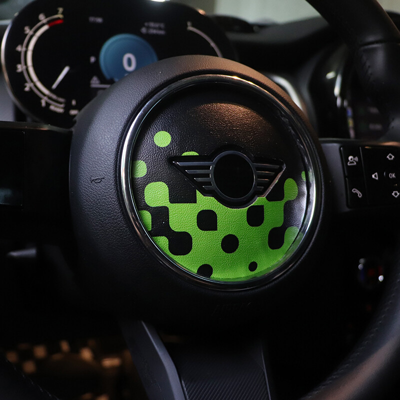 Vivid-green Steering Wheel Decal For MINI Cooper R55-R61 car Sticker | eBay