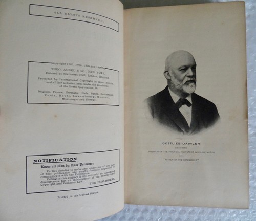 sELF PROPELLED VEHICLES OPERATION CONSTRUCTION AUDEL 1910 ANTIQUE BOOK neocurio - Picture 5 of 21