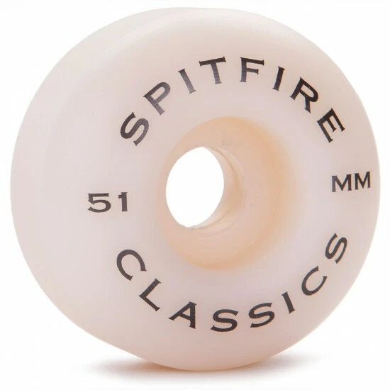 Supreme Spitfire Classic Red 51mm Formula Four Skateboard Wheels, White