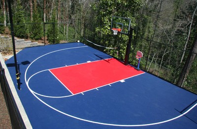 outdoor basketball court kit