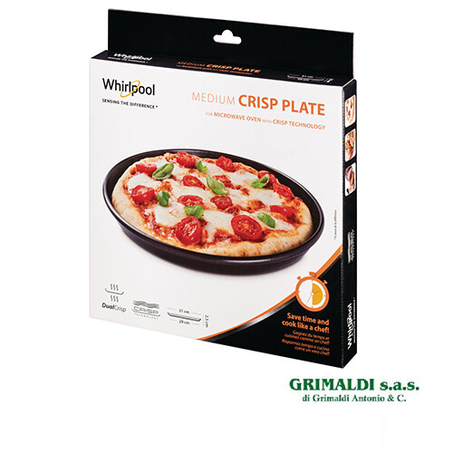 PIATTO CRISP ORIGINALE DIAMETRO 31cm MICROONDE WHIRLPOOL MEDIUM CRISP PLATE  | eBay
