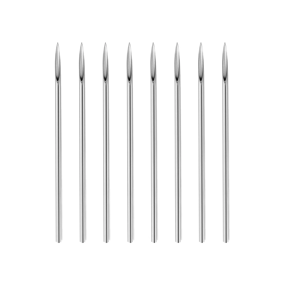 Pack of 10 Piercing Needles Surgical Steel Sterile Disposable Piercing Needles image 1