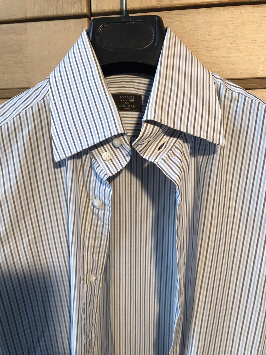 Lot De 4 Chemises Willman Taille 38/15 - 100% Coton Made In Italy - Occasion Très Bon état