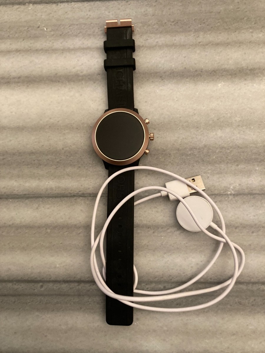 Michael Kors Women's Access MKGO Black Pink Silicone Smartwatch