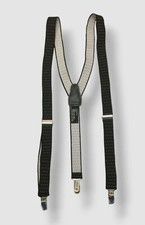 Alfani Mens Black Pin Dot Elastic Clip End Stretch Suspenders