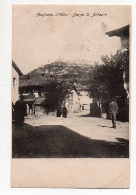 MAGLIANO D'ALBA - Borgo S. Antonio - Beautiful animation - Travelled - YEAR 1905