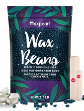 Wax Beads for Hair Removal 2.5lb Hard Wax Beans Refill Bag for Brazilian Biki...