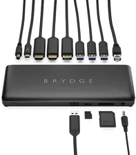 NEW BRYDGE STONE C PRO - 12 Expansion Ports - USB C A Universal Dock Station
