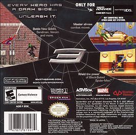 Spider-Man 3 (Nintendo Game Boy Advance, 2007)