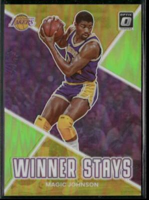 2022-23 Donruss Optic #19 Magic Johnson Winner Stays Lime Green #/149
