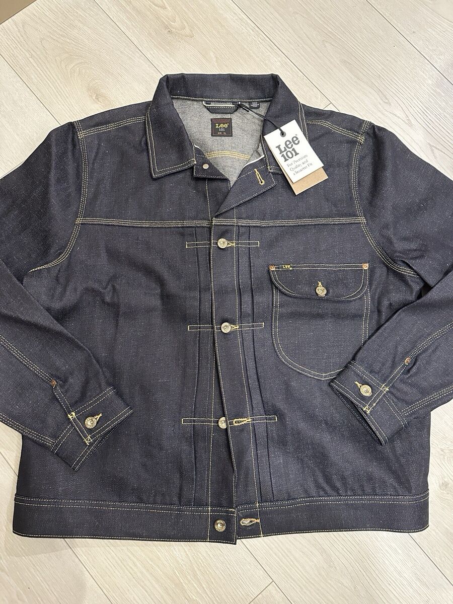 LEE 101 COWBOY CINCH BACK Selvedge Denim Dry Raw JACKET LEE 101 COWBOY CINCH BACK Selvedge Denim Dry Raw JACKET