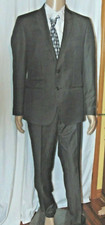 Size 42 Andrew Fezza Brown 2pc Men Suit  350.00