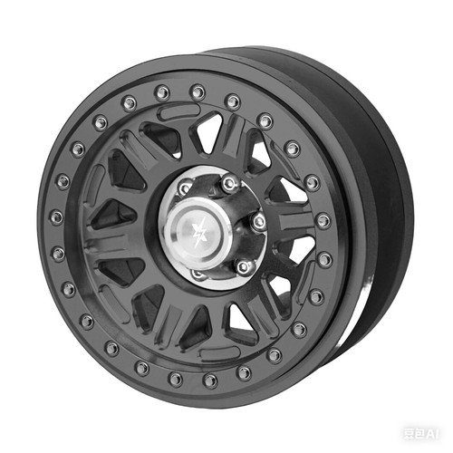BEAXTURBO CNC 2.9"Alu Bead Lock Wheel-B For Axial SCX6 Trail Honcho gray 1/6 1pc - Picture 18 of 37