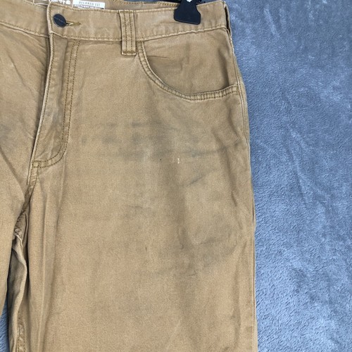 Carhartt Workwear Trousers Mens 34W x 32L Beige Tan Relaxed Fit Carpenter Jeans - Picture 4 of 16