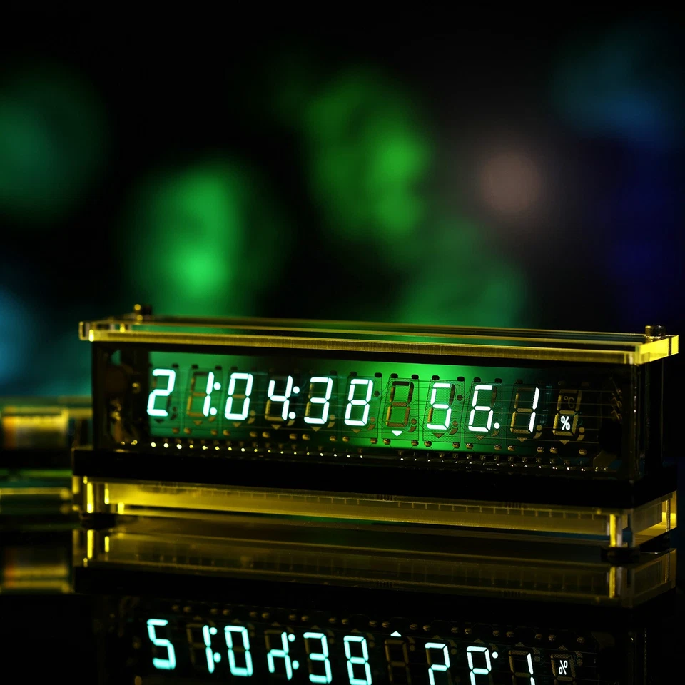 USB Retro VFD Tube Clock Large Display Home Desktop Clock Ref Era - Image 3 of 4