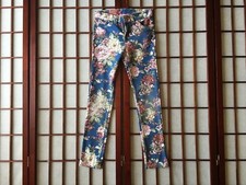 CUTIE FASHION Multi Color Floral Pant Girl Apparel Sze 8 Waist 23 Ins 23 Garment