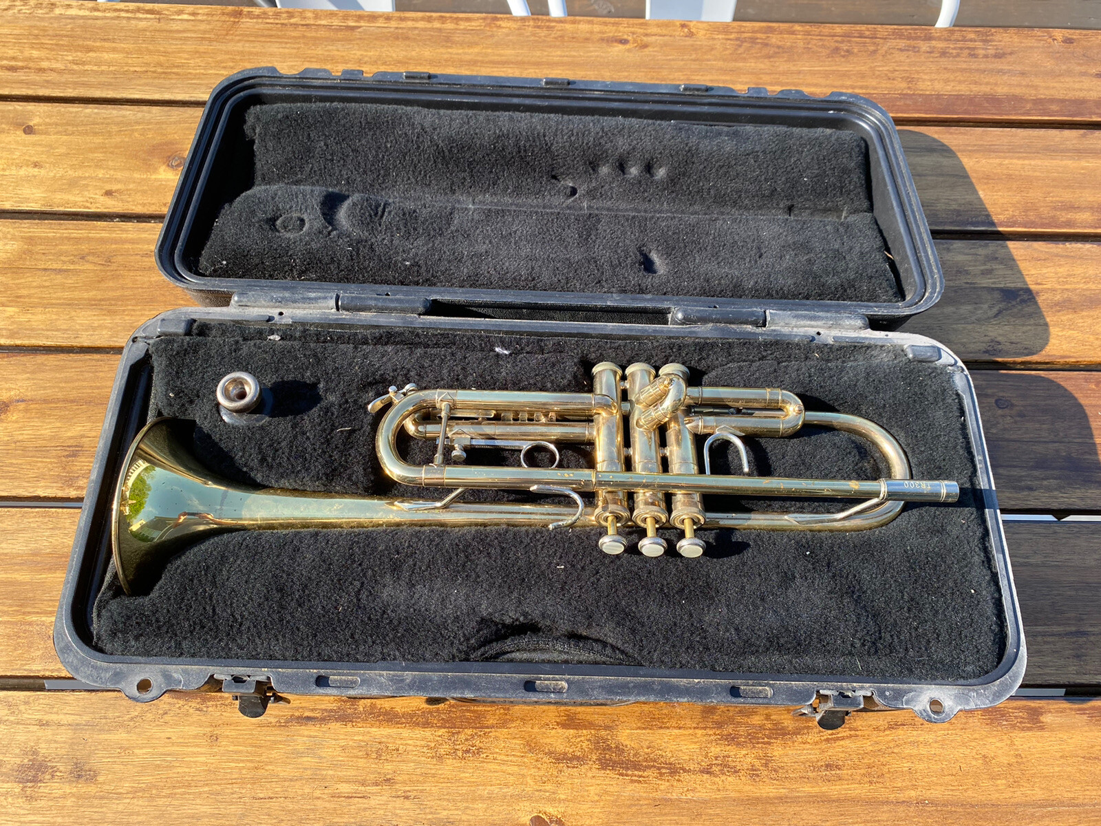 Selmer Bach TR300 Trumpet Made in USA W/ Case + 7C Mouthpiece NICE eBay